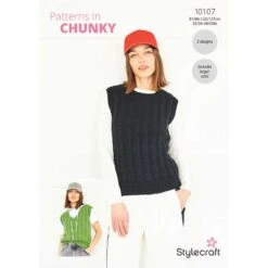 Round And V Neck Tanks In In Stylecraft Softie Chunky - Digital Version 10107