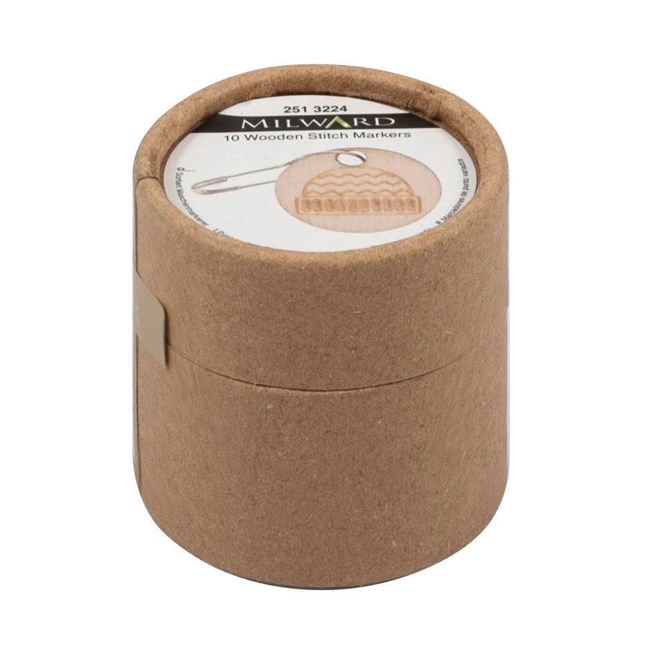 Milward 10 Wooden Bulb Pin Stitch Markers - Woolly Hat 4 Milward 10 Wooden Bulb Pin Stitch Markers - Woolly Hat - Image 2