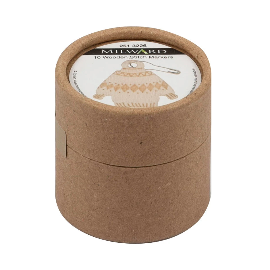 Milward 10 Wooden Bulb Pin Stitch Markers - Woolly Jumper 4 Milward 10 Wooden Bulb Pin Stitch Markers - Woolly Jumper - Image 2