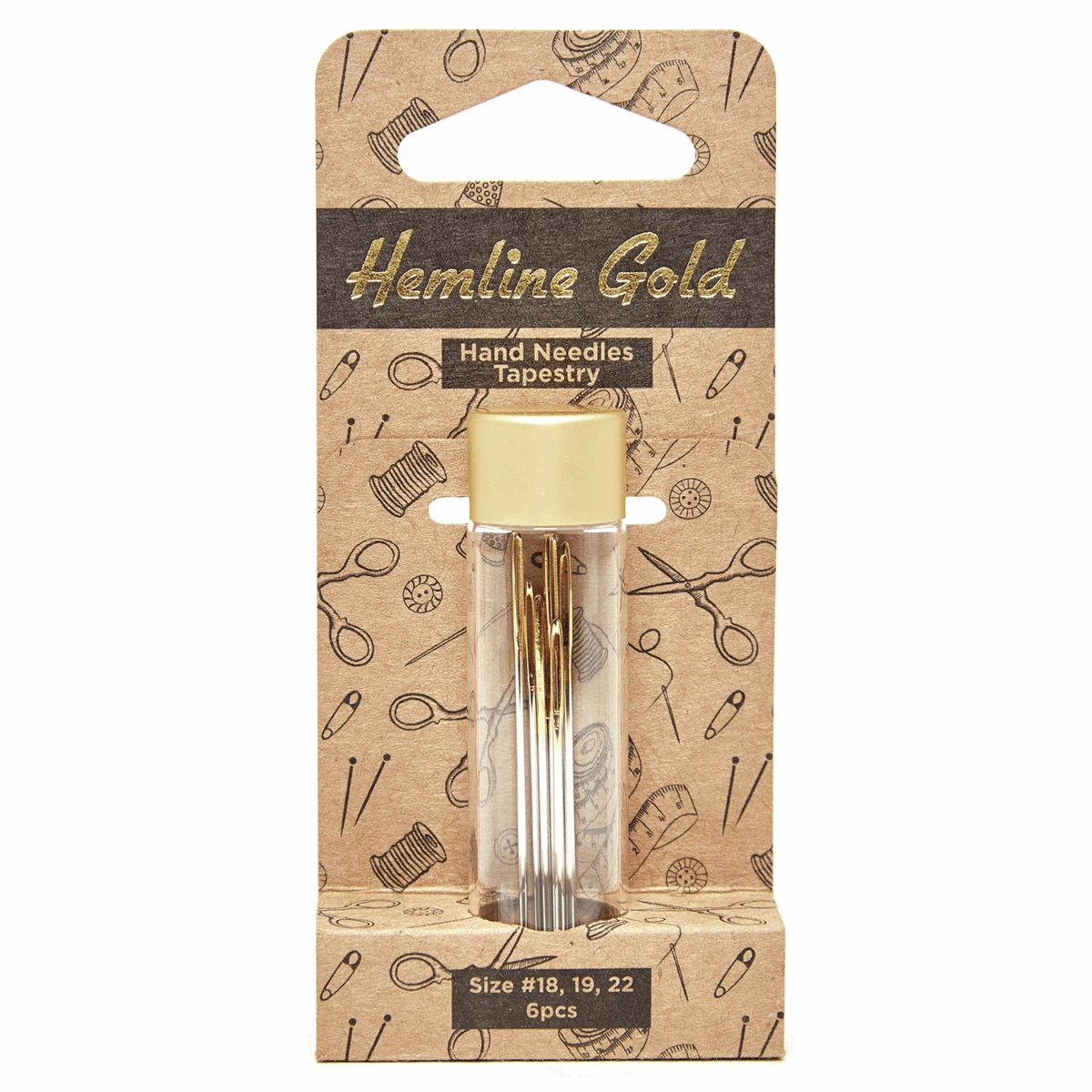 Hemline Gold Tapestry Hand Needles 3 Hemline Gold Tapestry Hand Needles