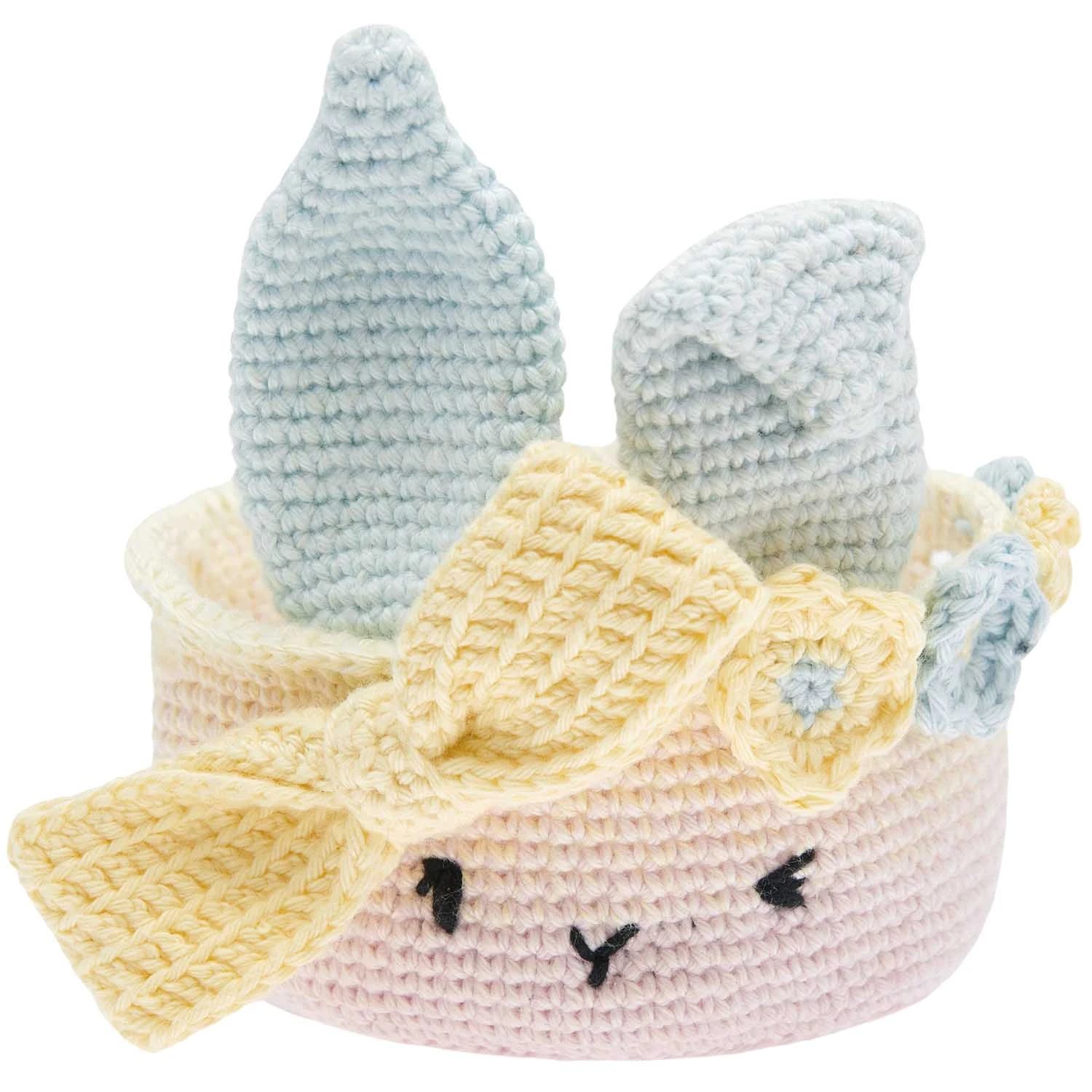 Rico Ricorumi Crochet Easter Basket - Pastel 2 Rico Ricorumi Crochet Easter Basket - Pastel