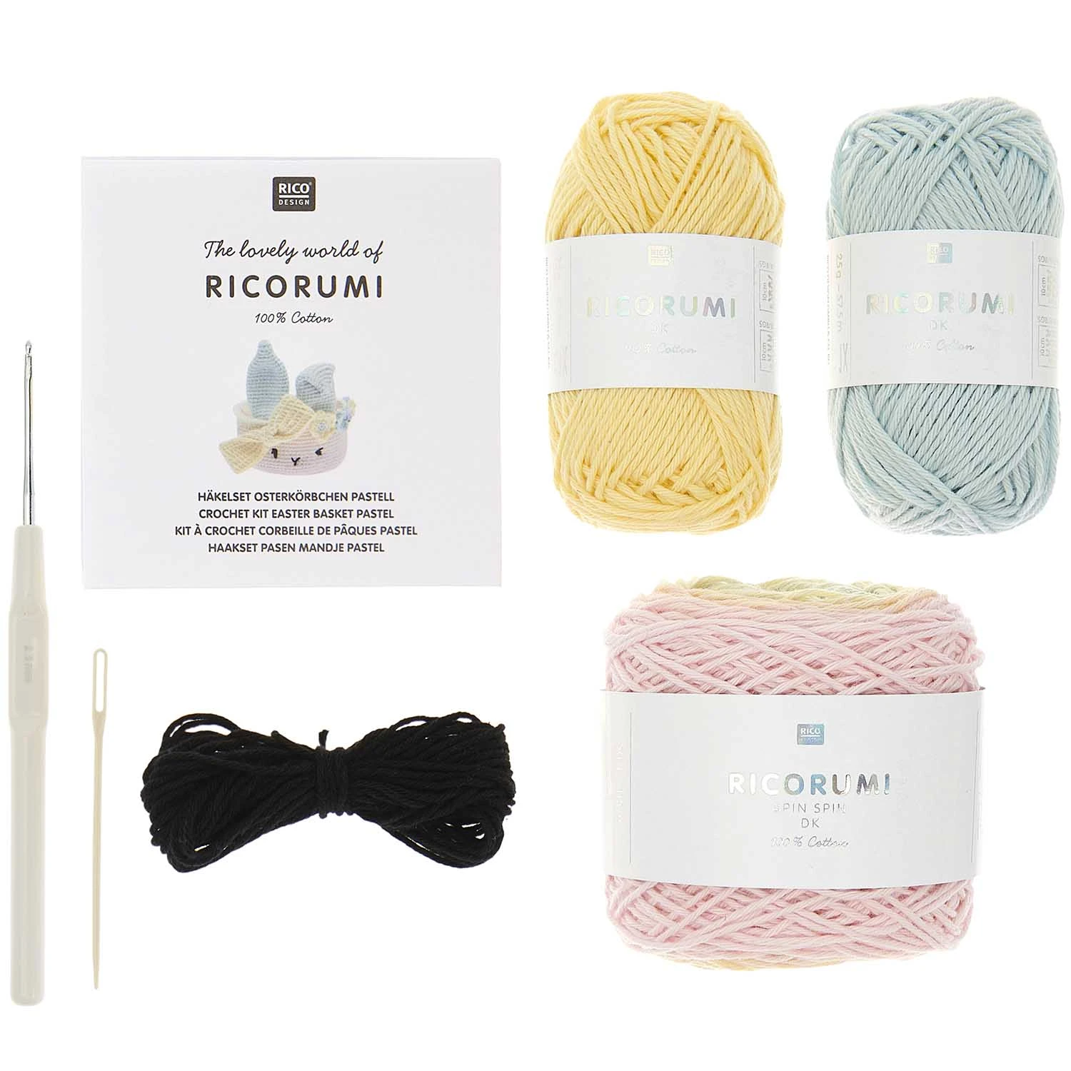 Rico Ricorumi Crochet Easter Basket - Pastel 4 Rico Ricorumi Crochet Easter Basket - Pastel - Image 3