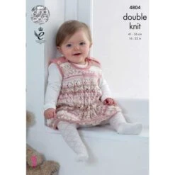 Jacket, Pinafore Dress, Tank Top & Hat In King Cole Cherish DK