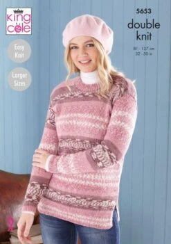 Sweater And Tunic In King Cole Fjord Dk - Digital Version 5653
