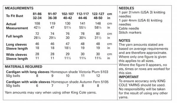 Cardigans In King Cole Homespun Dk 5 Cardigans In King Cole Homespun Dk - Image 3