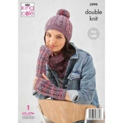 Accessories In King Cole Homespun Prism DK -Black Sheep Wool 5999bk 500x707 1