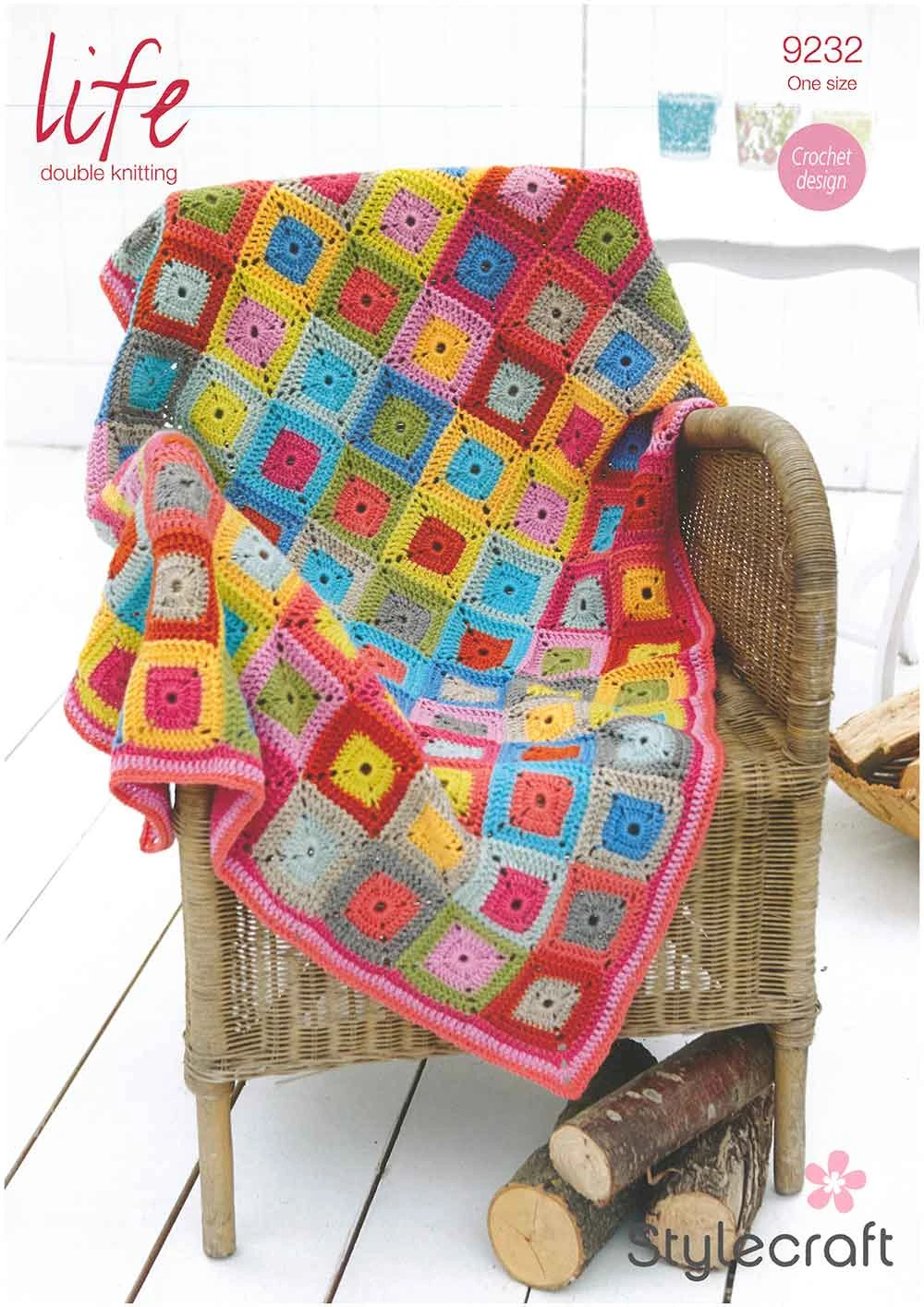 Square In A Square Throw In Stylecraft Life DK 3 Square In A Square Throw In Stylecraft Life DK