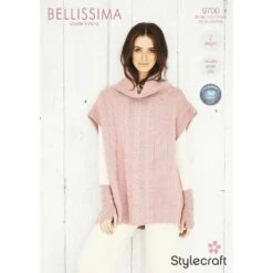 Poncho & Mitts In Stylecraft Bellissima DK