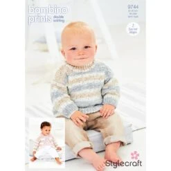 Jumper And Cardigan In Stylecraft Bambino Prints DK