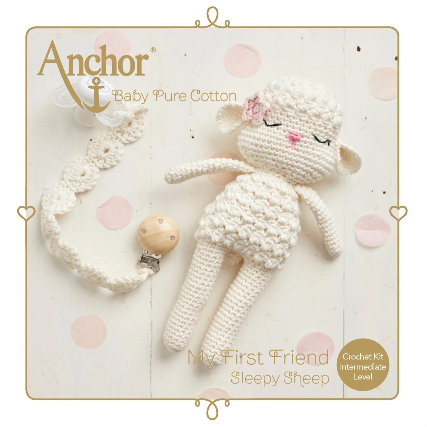 Anchor Baby Pure Cotton My First Friend Crochet Kit - Sleepy Sheep 3 Anchor Baby Pure Cotton My First Friend Crochet Kit - Sleepy Sheep