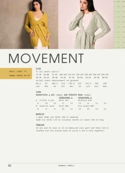 Rowan - Abstract Vol 2 By Georgia Farrell 30 Rowan - Abstract Vol 2 By Georgia Farrell -Black Sheep Wool Abstract Vol.2. Garment Specification 7