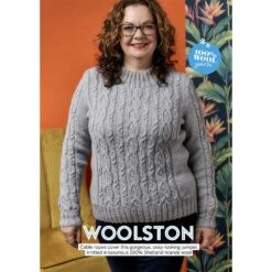 Woolston Cable Jumper In West Yorkshire Spinners Croft Aran - By Sarah Hatton - Digital Version