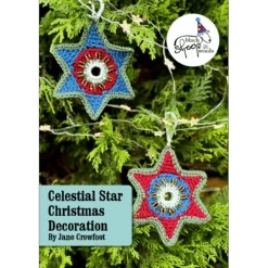Celestial Star Beaded Christmas Decoration Pattern By Jane Crowfoot - Exclusive To Black Sheep Wools