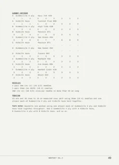 Rowan - Abstract Vol 2 By Georgia Farrell 24 Rowan - Abstract Vol 2 By Georgia Farrell -Black Sheep Wool Collage 2 Abstract Vol.2. Garment Specification 2