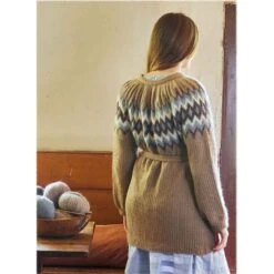 West Yorkshire Spinners Fable Brushed Aran - Folklore Pattern Book -Black Sheep Wool DBP0322 WYS Fable Brushed Aran Fauna Top Down Longline Cardigan Pattern WYS1000390 12