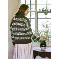 West Yorkshire Spinners Fable Brushed Aran - Folklore Pattern Book -Black Sheep Wool DBP0325 WYS Fable Brushed Aran Cassandra Snowflake Jumper Pattern WYS1000393 12