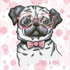 Diamond Dotz Diamond Painting Kit: Hug A Pug