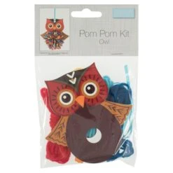 Trimits Pom Pom Decoration Kit: Owl 7 Trimits Pom Pom Decoration Kit: Owl -Black Sheep Wool GCK142