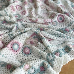 Grace Blanket In Wendy Supreme Dk By Anita Gibney -Black Sheep Wool Grace2