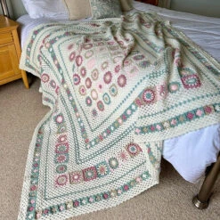 Grace Blanket In Wendy Supreme Dk By Anita Gibney -Black Sheep Wool Grace5