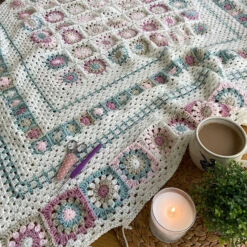 Grace Blanket In Wendy Supreme Dk By Anita Gibney -Black Sheep Wool Grace8