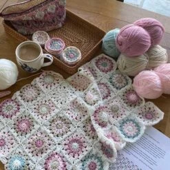 Grace Blanket In Wendy Supreme Dk By Anita Gibney -Black Sheep Wool Grace9