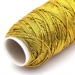 Hemline Shirring Elastic - 20m X 0.75mm Gold