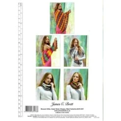 Wraps And Cowl In James C Brett Shhh Dk -Black Sheep Wool JCB DK JB820 Shhh 01 min 1