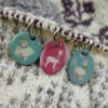 Emma Ball Other Woollies Stitch Markers- Sheep In Sweaters -Black Sheep Wool KN08.PHOTO .WEB