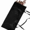 Knitpro Fabric Knitting Pin / Needle Roll Case: Black Jacquard Wrap-Around: 30cm -Black Sheep Wool KP10736 CLO png