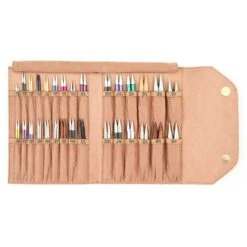 Knitpro Interchangeable Needle Case - Clay 8 Knitpro Interchangeable Needle Case - Clay -Black Sheep Wool KP12871 CRA