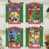Orchidea Counted Cross Stitch Kit - Winter Windows - Set Of 4