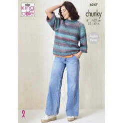 Sweater & Cardigan In King Cole Cottagespun Chunky