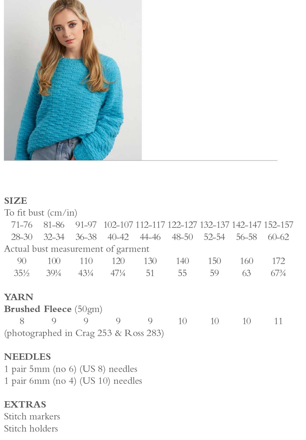 Skipper Sweater In Rowan Brushed Fleece - Digital Version RTP004-0001 4 Skipper Sweater In Rowan Brushed Fleece - Digital Version RTP004-0001 - Image 2