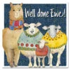 Emma Ball Greetings Card -Well Done Ewe! 2 Emma Ball Greetings Card -Well Done Ewe! -Black Sheep Wool SIS15.WELLDONE.CARD