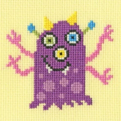 Massive Monsters - Perry - Bothy Threads Learn How To Cross Stitch Kit
