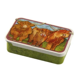 Emma Ball Pocket Tin- Highland Cow