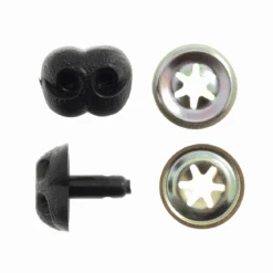 Toy Noses: Animal/Dog 18mm Black 4pack