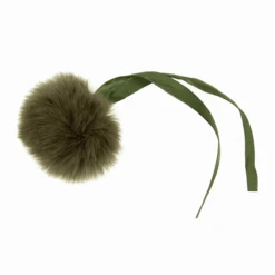 Trimits Faux Fur Medium (6cm) Pom Poms - Various Colours 29 Trimits Faux Fur Medium (6cm) Pom Poms - Various Colours -Black Sheep Wool TTPOM06 KHA png