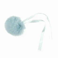 Trimits Faux Fur Medium (6cm) Pom Poms - Various Colours 30 Trimits Faux Fur Medium (6cm) Pom Poms - Various Colours -Black Sheep Wool TTPOM06 LTBLU png
