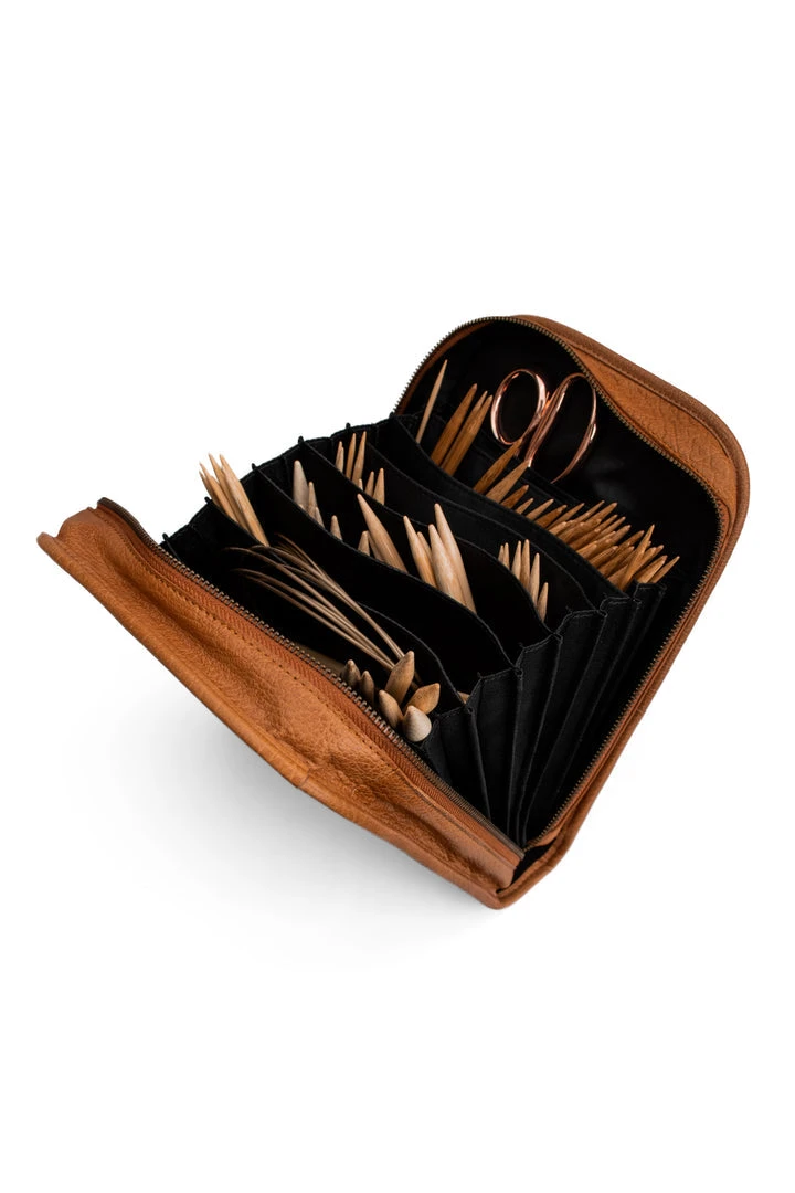 Muud Voss Interchangeble Knitting Needle Case - Whisky 4 Muud Voss Interchangeble Knitting Needle Case - Whisky - Image 2