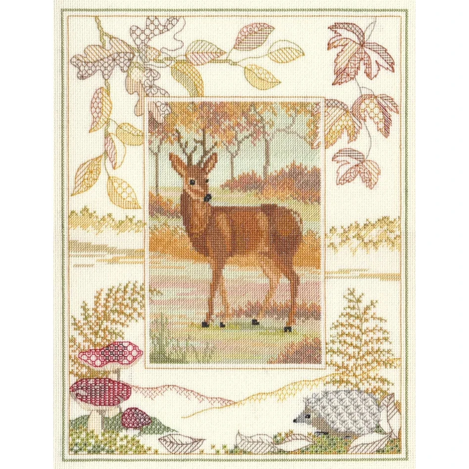 Wildlife Deer Cross Stitch Kit 3 Wildlife Deer Cross Stitch Kit