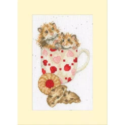 Hammy Anniversary - Bothy Threads Greeting Card Cross Stitch Kit