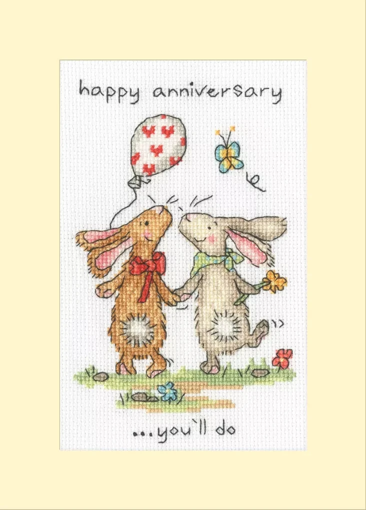 You'll Do - Bothy Threads Greetings Card Cross Stitch Kit 3 You'll Do - Bothy Threads Greetings Card Cross Stitch Kit