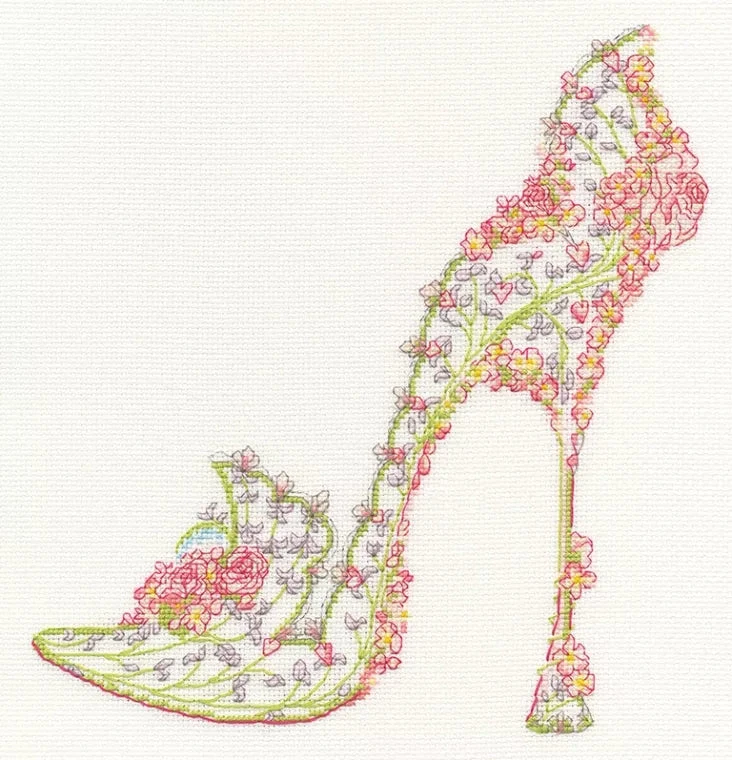 Wedding Slipper - Bothy Threads Cross Stitch Kit 3 Wedding Slipper - Bothy Threads Cross Stitch Kit