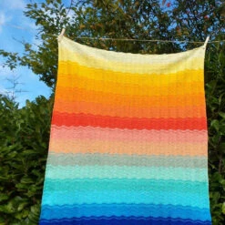 Into The Sunset Blanket Pattern In Scheepjes Catona By Amy From Black Sheep Wools