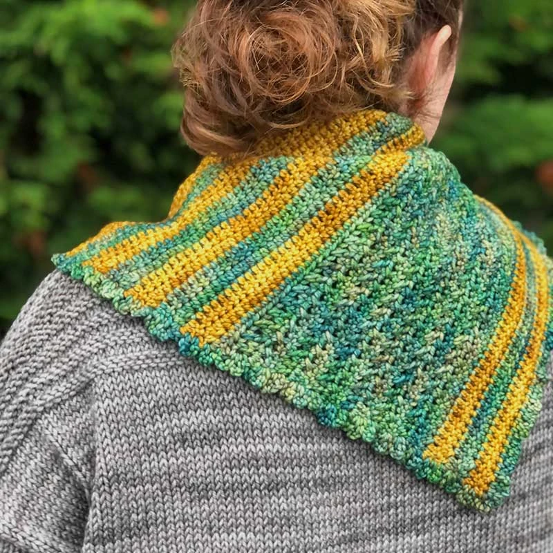 Betwixtmas Knitted Shawl 2021 - Burnished In Fyberspates DK - By Lynne Rowe 6 Betwixtmas Knitted Shawl 2021 - Burnished In Fyberspates DK - By Lynne Rowe - Image 4