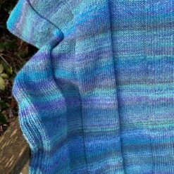 Castaway Knitted Blanket In Sirdar Jewelspun Aran - By Carol Mulvey -Black Sheep Wool castaway9