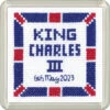 Coronation King Charles Coaster - Heritage Crafts Cross Stitch Kit 1 Coronation King Charles Coaster - Heritage Crafts Cross Stitch Kit -Black Sheep Wool cckc1679 72