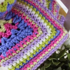 Chunky Monkey V-Stitch Blanket In Scheepjes Chunky Monkey 8 Chunky Monkey V-Stitch Blanket In Scheepjes Chunky Monkey -Black Sheep Wool chunky monkey square 4